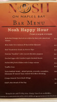Nosh On Naples Bay menu