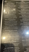 Shadowline Burgers Brews menu
