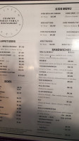 Country Ranch Family Ice Cream Parlor menu
