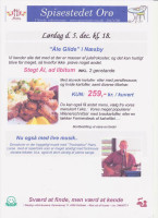 Trails End Cafe menu