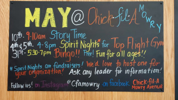 Chick-fil-a menu