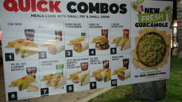 Del Taco menu