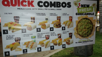 Del Taco menu