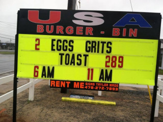 Usa Burger Bins