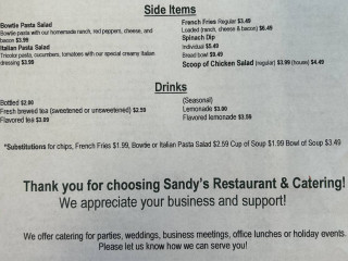 Sandys Star City Cafe Catering
