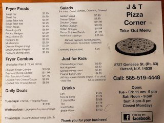 J&t's Pizza Corner