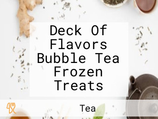 Deck Of Flavors Bubble Tea Frozen Treats