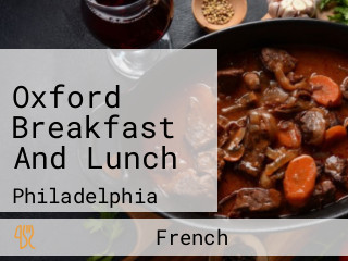 Oxford Breakfast And Lunch