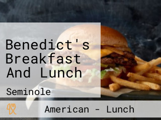 Benedict's Breakfast And Lunch