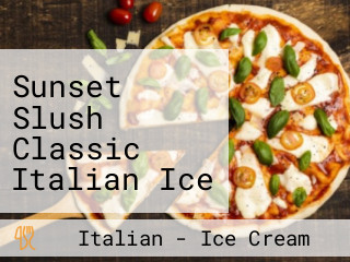 Sunset Slush Classic Italian Ice And Sandcastles Sweets Treats