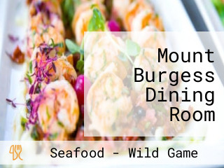 Mount Burgess Dining Room Emerald Lake Lodge