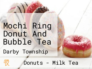 Mochi Ring Donut And Bubble Tea