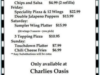 Charlies Oasis Sports And Grill