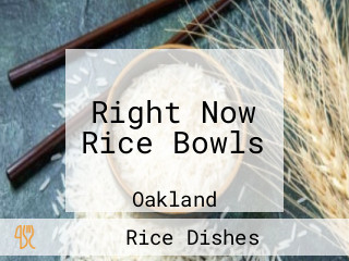 Right Now Rice Bowls