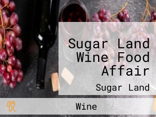 Sugar Land Wine Food Affair