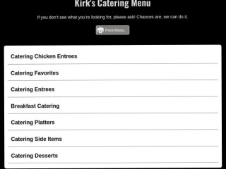 Kirk's Catering Carryout