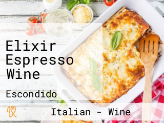 Elixir Espresso Wine