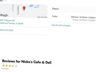 Nicko's Cafe Deli