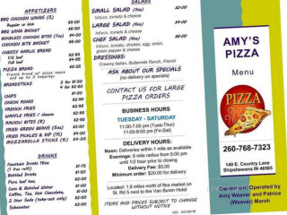Amy's Pizza Subs