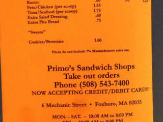 Primo's Sandwich Shops