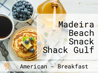 Madeira Beach Snack Shack Gulf Front Cafe Ice Cream