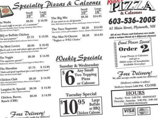 Keith's Pizzas And Calzones