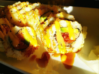 Orange Roll And Sushi