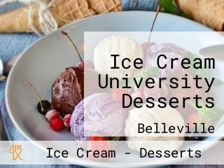 Ice Cream University Desserts