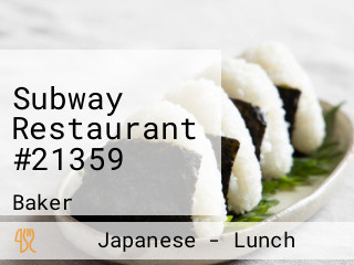 Subway Restaurant #21359