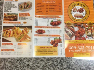 Legend Subs, Wings Kababs