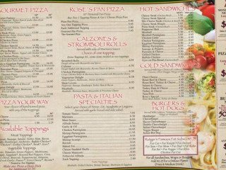 Rose's Pizza And Icecream