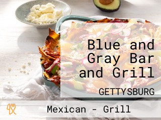 Blue and Gray Bar and Grill