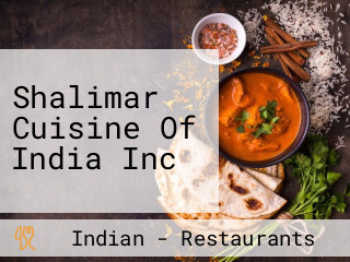 Shalimar Cuisine Of India Inc