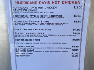 Hurricane Rays Hot Chicken Sandwich