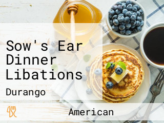 Sow's Ear Dinner Libations