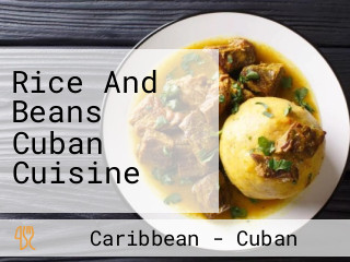 Rice And Beans Cuban Cuisine
