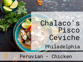 Chalaco's Pisco Ceviche