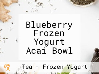Blueberry Frozen Yogurt Acai Bowl Bubble Tea Smoothie