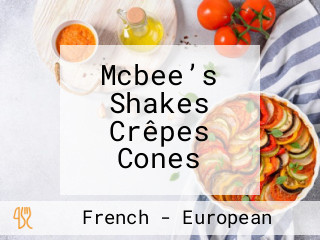 Mcbee’s Shakes Crêpes Cones
