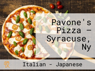 Pavone's Pizza — Syracuse, Ny