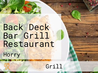 Back Deck Bar Grill Restaurant