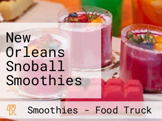 New Orleans Snoball Smoothies