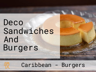 Deco Sandwiches And Burgers