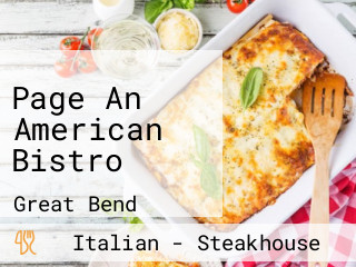 Page An American Bistro