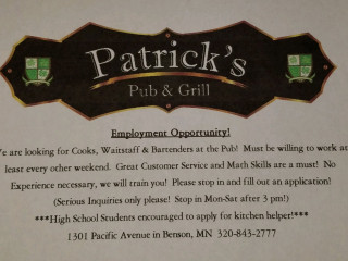 Patrick's Pub Grill