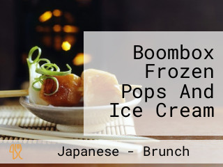 Boombox Frozen Pops And Ice Cream