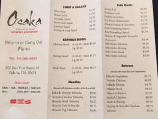 Osaka Hibachi Sushi