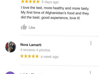 Sarinas Afghan Cuisine