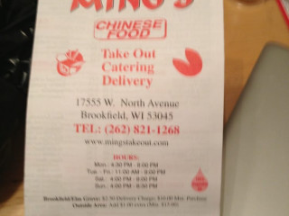 Mings Chinese Food