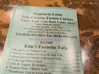 Mandarin Lotus Fine Chinese Fusion Cuisine